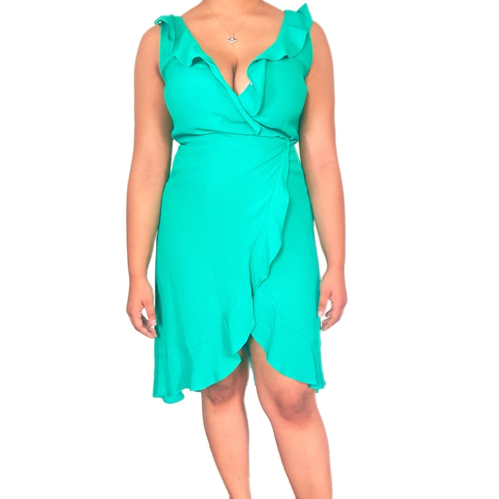 Lulu's Green Wrap Dress Size S